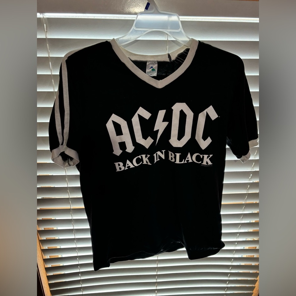Augusta Sportswear Original From Concert AC/DC V-neck Graphic T-Shirt
